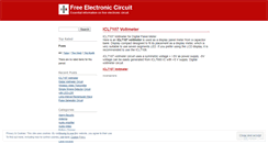 Desktop Screenshot of easyelectroniccircuit.wordpress.com