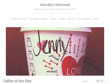 Tablet Screenshot of adorablycaffeinated.wordpress.com