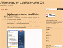 Tablet Screenshot of ajithmanmadhan.wordpress.com
