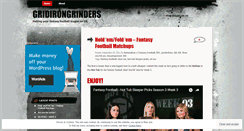 Desktop Screenshot of gridirongrinders.wordpress.com