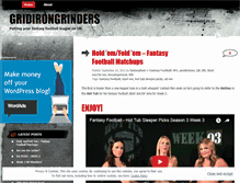 Tablet Screenshot of gridirongrinders.wordpress.com