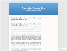 Tablet Screenshot of danskinsportsbra.wordpress.com