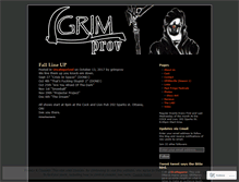 Tablet Screenshot of grimprov.wordpress.com