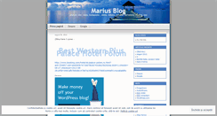 Desktop Screenshot of mariuswiz.wordpress.com