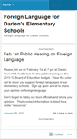 Mobile Screenshot of darienlanguage.wordpress.com