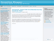 Tablet Screenshot of inventionshopper.wordpress.com