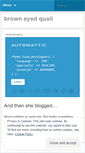 Mobile Screenshot of browneyedquail.wordpress.com