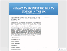 Tablet Screenshot of hidayattv.wordpress.com