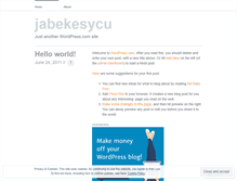 Tablet Screenshot of jabekesycu.wordpress.com