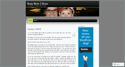 Desktop Screenshot of busymom2boys.wordpress.com