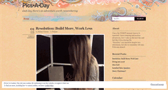 Desktop Screenshot of picsaday.wordpress.com
