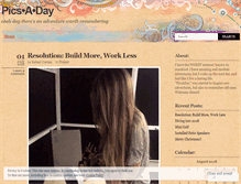Tablet Screenshot of picsaday.wordpress.com