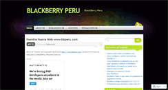 Desktop Screenshot of bbperuano.wordpress.com