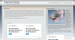 Desktop Screenshot of basementbettas.wordpress.com