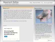 Tablet Screenshot of basementbettas.wordpress.com