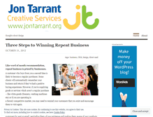 Tablet Screenshot of jontarrant.wordpress.com