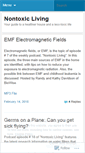Mobile Screenshot of nontoxicliving.wordpress.com