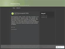 Tablet Screenshot of nontoxicliving.wordpress.com