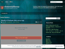 Tablet Screenshot of elementaltheory.wordpress.com