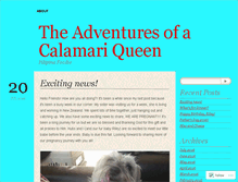 Tablet Screenshot of calamariqueen.wordpress.com