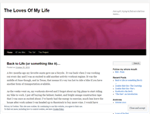Tablet Screenshot of lovesofmylife.wordpress.com