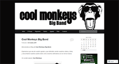Desktop Screenshot of coolmonkeysbigband.wordpress.com