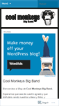 Mobile Screenshot of coolmonkeysbigband.wordpress.com