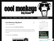 Tablet Screenshot of coolmonkeysbigband.wordpress.com