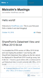 Mobile Screenshot of malcolmeaton2.wordpress.com