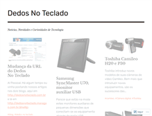Tablet Screenshot of dedosnoteclado.wordpress.com