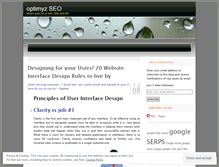 Tablet Screenshot of optimyz.wordpress.com