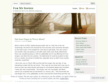 Tablet Screenshot of formysophie.wordpress.com