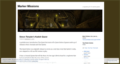 Desktop Screenshot of markermissions.wordpress.com