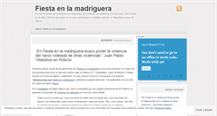 Desktop Screenshot of fiestaenlamadriguera.wordpress.com