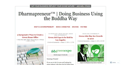 Desktop Screenshot of dharmapreneur.wordpress.com