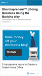 Mobile Screenshot of dharmapreneur.wordpress.com