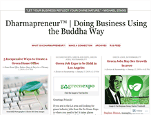 Tablet Screenshot of dharmapreneur.wordpress.com