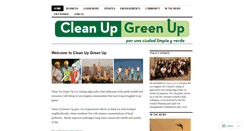 Desktop Screenshot of cleanupgreenup.wordpress.com