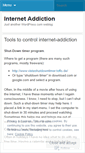 Mobile Screenshot of internetaddictiontherapy.wordpress.com