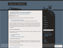 Tablet Screenshot of internetaddictiontherapy.wordpress.com