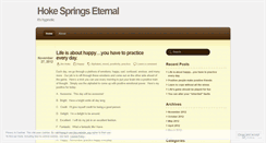 Desktop Screenshot of hokespringseternal.wordpress.com