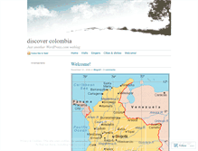 Tablet Screenshot of discovercolombia.wordpress.com