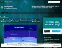 Tablet Screenshot of factopedia.wordpress.com