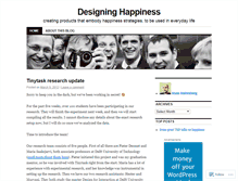 Tablet Screenshot of designinghappiness.wordpress.com