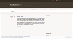 Desktop Screenshot of huntaddiction.wordpress.com