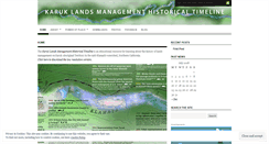 Desktop Screenshot of karuktimeline.wordpress.com