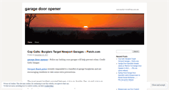 Desktop Screenshot of garagedooropener1.wordpress.com