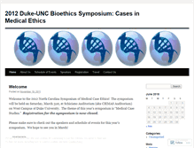 Tablet Screenshot of dukebioethics.wordpress.com