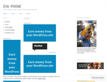 Tablet Screenshot of evaphone.wordpress.com