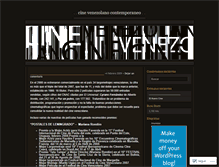 Tablet Screenshot of cinevenezolano.wordpress.com